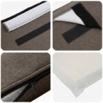 vidaXL Čalúnené čelo postele s čelnou doskou Hnedá a taupe 150 cm – Obrázok 7