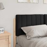 vidaXL Čalúnené čelo postele s čelnou doskou Hnedá a čierna 140 cm – Obrázok 3