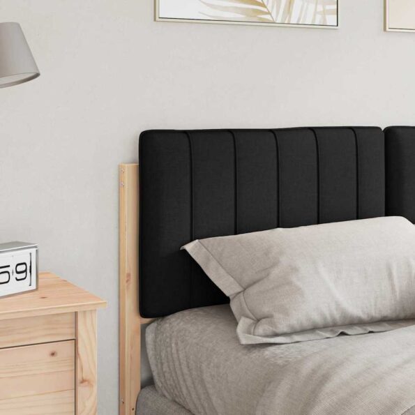 vidaXL Čalúnené čelo postele s čelnou doskou Hnedá a čierna 140 cm – Obrázok 3