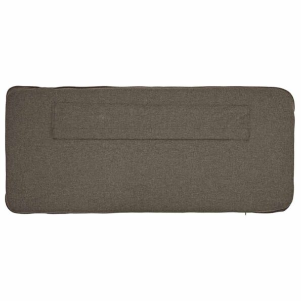 vidaXL Čalúnené čelo postele s čelnou doskou Hnedá a taupe 140 cm – Obrázok 8