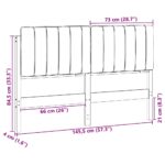 vidaXL Čalúnené čelo postele Biela a svetlo šedá 140 cm – Obrázok 13