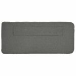 vidaXL Čalúnené čelo postele Biela a svetlo šedá 140 cm – Obrázok 8