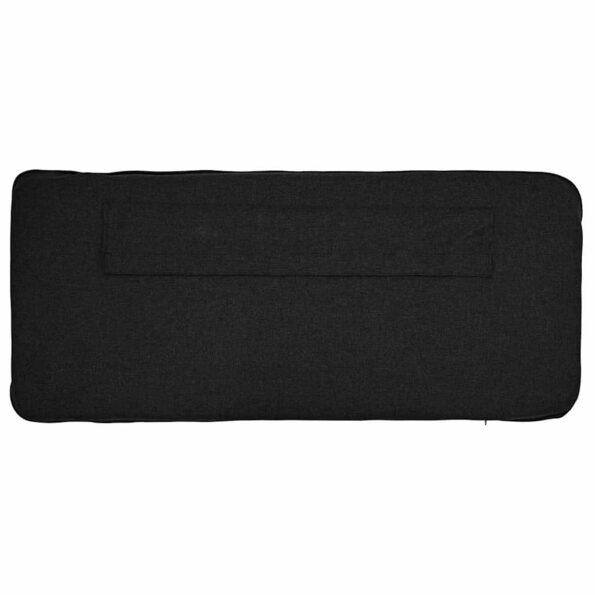 vidaXL Čalúnené čelo postele s čelnou doskou Hnedá a čierna 135 cm – Obrázok 8