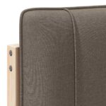 vidaXL Čalúnené čelo postele s čelnou doskou Hnedá a taupe 135 cm – Obrázok 9