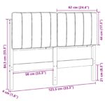 vidaXL Čalúnené čelo postele s čelnou doskou Hnedá a čierna 120 cm – Obrázok 13