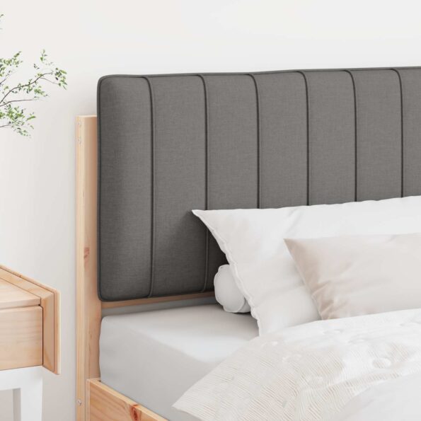 vidaXL Čalúnené čelo postele s čelnou doskou Hnedá a svetlosivá 100 cm – Obrázok 3