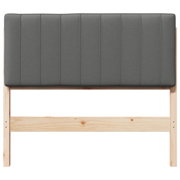 vidaXL Čalúnené čelo postele s čelnou doskou Hnedá a svetlosivá 100 cm – Obrázok 4