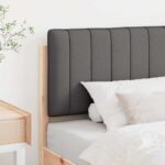 vidaXL Čalúnené čelo postele s čelnou doskou Hnedá a tmavošedá 90 cm – Obrázok 3