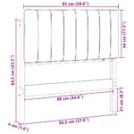 vidaXL Čalúnené čelo postele s čelnou doskou Hnedá a čierna 90 cm – Obrázok 13