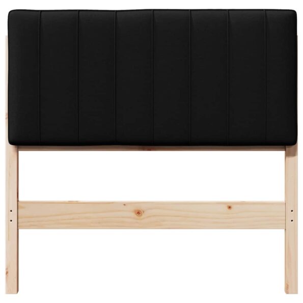 vidaXL Čalúnené čelo postele s čelnou doskou Hnedá a čierna 90 cm – Obrázok 4