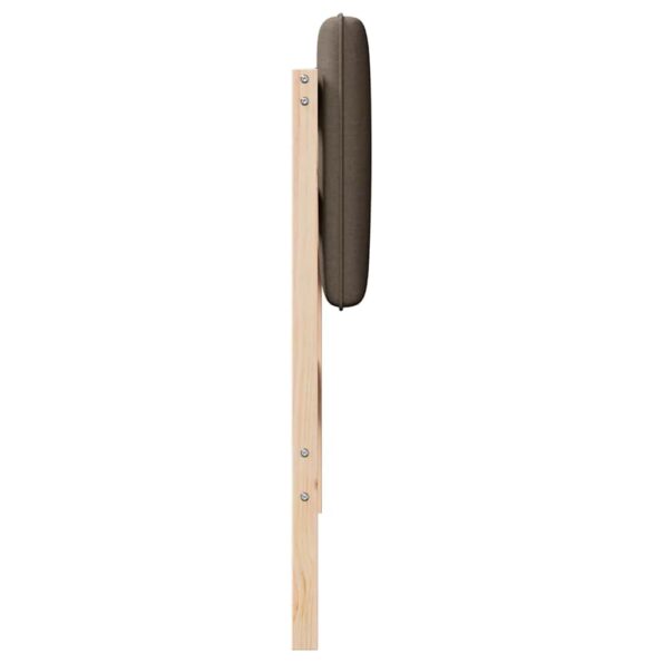 vidaXL Čalúnené čelo postele s čelnou doskou Hnedá a taupe 90 cm – Obrázok 5