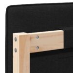 vidaXL Čalúnené čelo postele s čelnou doskou Hnedá a čierna 80 cm – Obrázok 10