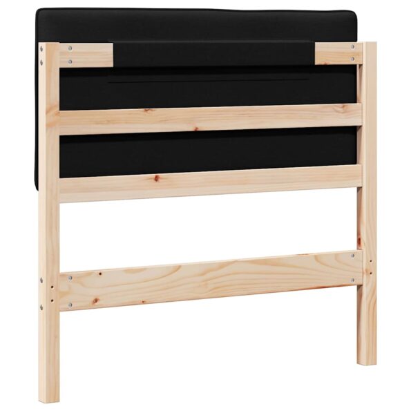 vidaXL Čalúnené čelo postele s čelnou doskou Hnedá a čierna 80 cm – Obrázok 6