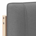 vidaXL Čalúnené čelo postele s čelnou doskou Hnedá a svetlosivá 75 cm – Obrázok 9