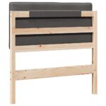 vidaXL Čalúnené čelo postele s čelnou doskou Hnedá a tmavošedá 75 cm – Obrázok 6