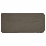 vidaXL Čalúnené čelo postele s čelnou doskou Hnedá a taupe 75 cm – Obrázok 8