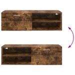 vidaXL TV skrinka Tmavý dub 100.5 x 39 x 30 cm Kompozitné drevo – Obrázok 12
