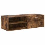 vidaXL TV skrinka Tmavý dub 100.5 x 39 x 30 cm Kompozitné drevo – Obrázok 2