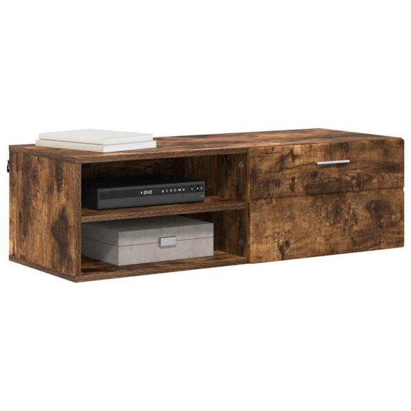 vidaXL TV skrinka Tmavý dub 100.5 x 39 x 30 cm Kompozitné drevo – Obrázok 3