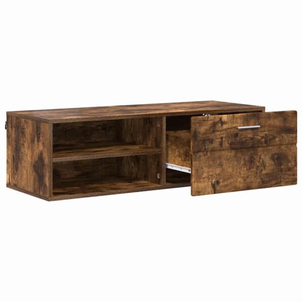 vidaXL TV skrinka Tmavý dub 100.5 x 39 x 30 cm Kompozitné drevo – Obrázok 5