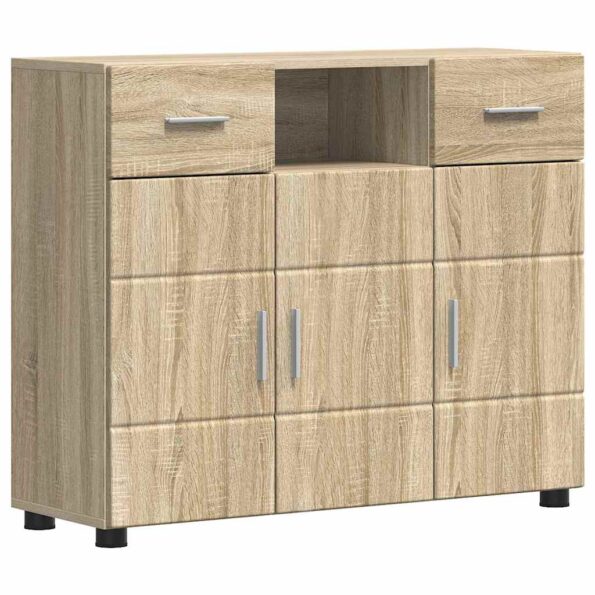 vidaXL Servírovacia skriňa so zásuvkou dub sonoma 88.5 x 30.5 x 73 cm – Obrázok 2