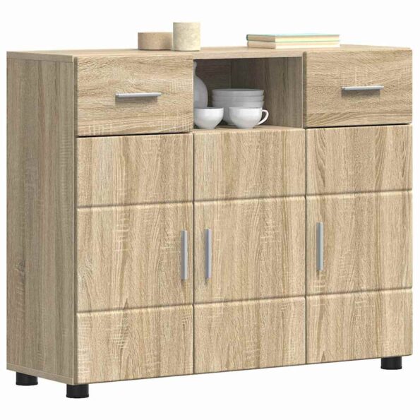 vidaXL Servírovacia skriňa so zásuvkou dub sonoma 88.5 x 30.5 x 73 cm – Obrázok 3