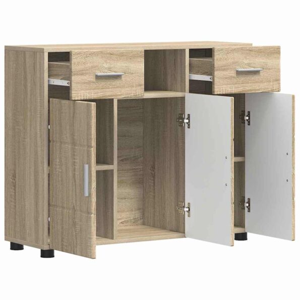 vidaXL Servírovacia skriňa so zásuvkou dub sonoma 88.5 x 30.5 x 73 cm – Obrázok 5