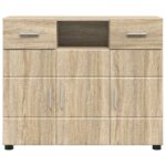 vidaXL Servírovacia skriňa so zásuvkou dub sonoma 88.5 x 30.5 x 73 cm – Obrázok 6