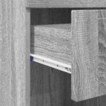 vidaXL Kúpeľňová skriňa s úložiskom Sivý dub sonoma 37 x 31.5 x 82 cm – Obrázok 10