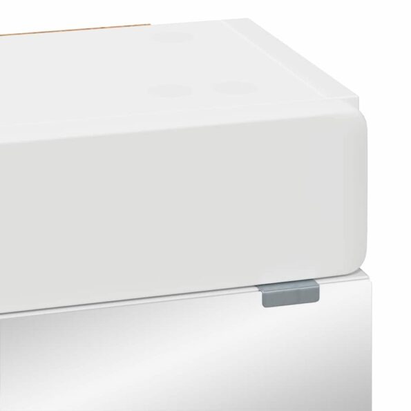 vidaXL Kúpeľňová zrkadlová skrinka TULUM Biela 60 x 16,5 x 78 cm – Obrázok 9