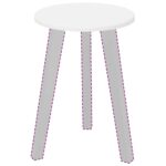 vidaXL Vrchná doska Biela 30 x 30 x 1.5 cm Kompozitné drevo – Obrázok 3