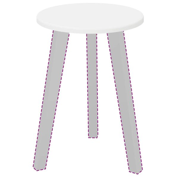 vidaXL Vrchná doska Biela 30 x 30 x 1.5 cm Kompozitné drevo – Obrázok 3