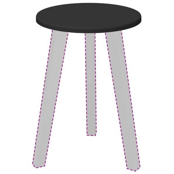 vidaXL Vrchná doska Čierna 30 x 30 x 1.5 cm Kompozitné drevo – Obrázok 3