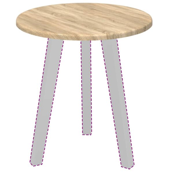 vidaXL Vrchná doska dub sonoma 40 x 40 x 1.5 cm Kompozitné drevo – Obrázok 3