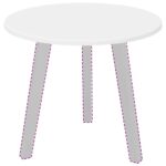 vidaXL Vrchná doska Biela 50 x 50 x 1.5 cm Kompozitné drevo – Obrázok 3