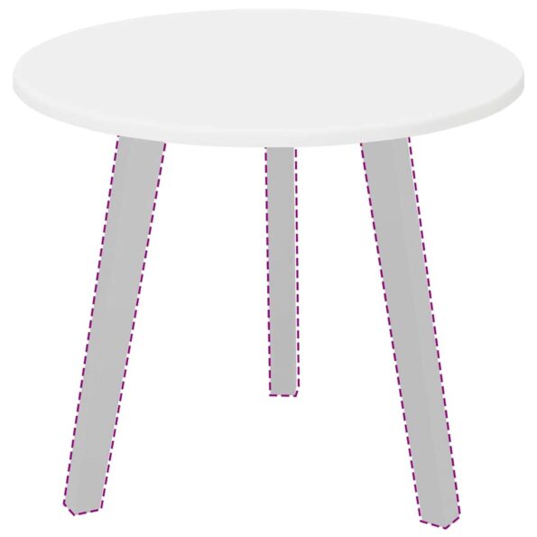 vidaXL Vrchná doska Biela 50 x 50 x 1.5 cm Kompozitné drevo – Obrázok 3