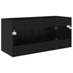 vidaXL Skrinka pod umývadlo Nástenný Čierny dub 38,5 x 100 x 46 cm – Obrázok 8