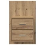 vidaXL Nástenná nočná skrinka 2 pcs Remeselný dub 48,5 x 32,5 x 80 cm – Obrázok 7