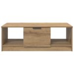 vidaXL Konferenčný stolík so zásuvkou Remeselný dub 102 x 50 x 36cm – Obrázok 6