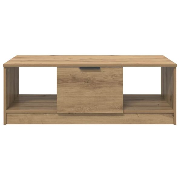 vidaXL Konferenčný stolík so zásuvkou Remeselný dub 102 x 50 x 36cm – Obrázok 6