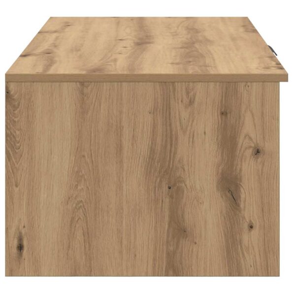 vidaXL Konferenčný stolík so zásuvkou Remeselný dub 102 x 50 x 36cm – Obrázok 7