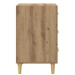 vidaXL Nočný stolík dub artisan 40 x 40 x 66 cm Kompozitné drevo – Obrázok 7