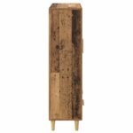 vidaXL Highboard Staré drevo 70 x 31 x 115 cm Kompozitné drevo – Obrázok 7
