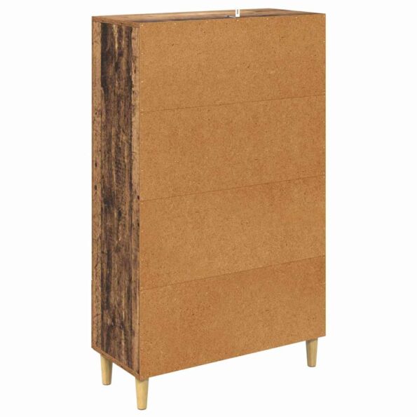 vidaXL Highboard Staré drevo 70 x 31 x 115 cm Kompozitné drevo – Obrázok 8