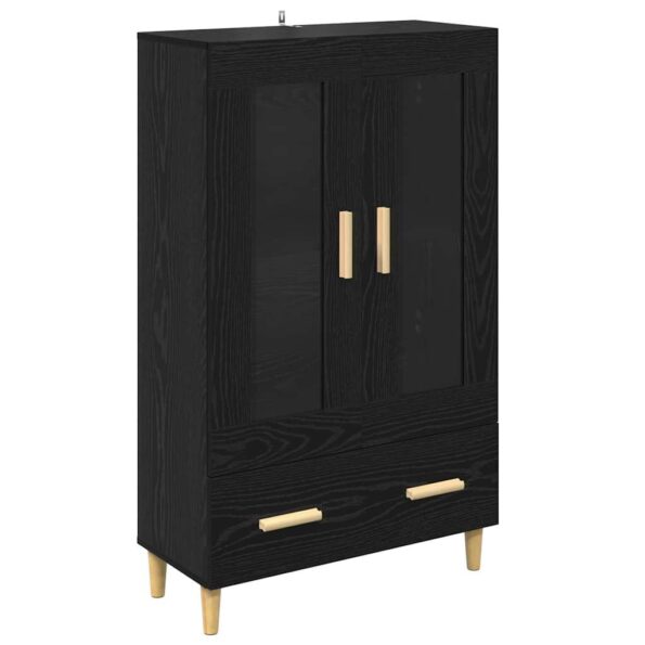 vidaXL Highboard Čierny dub 70 x 31 x 115 cm Kompozitné drevo – Obrázok 2