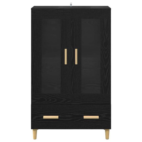 vidaXL Highboard Čierny dub 70 x 31 x 115 cm Kompozitné drevo – Obrázok 6