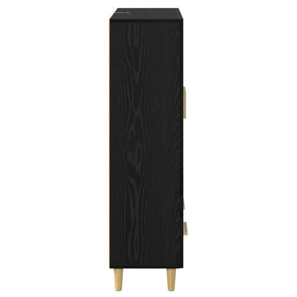 vidaXL Highboard Čierny dub 70 x 31 x 115 cm Kompozitné drevo – Obrázok 7