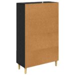 vidaXL Highboard Čierny dub 70 x 31 x 115 cm Kompozitné drevo – Obrázok 8