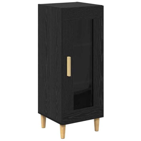 vidaXL Čierny dub 34.5 x 32.5 x 90 cm Kompozitné drevo – Obrázok 2