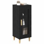 vidaXL Čierny dub 34.5 x 32.5 x 90 cm Kompozitné drevo – Obrázok 3